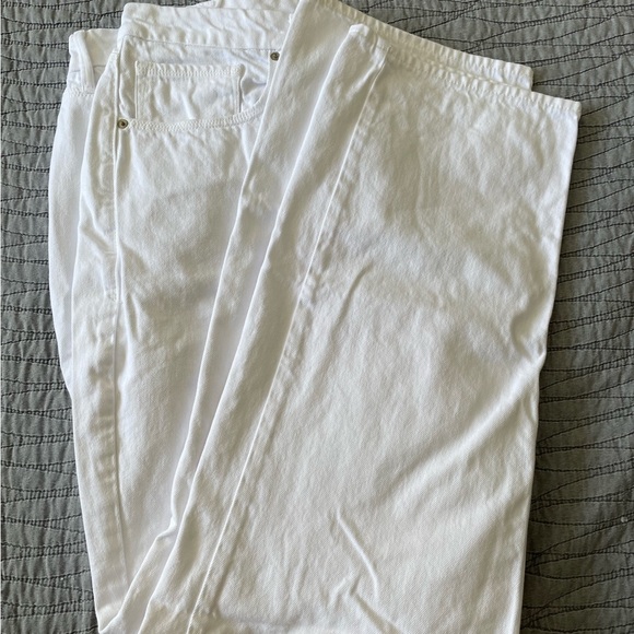 NWT Good American White 90’s Loose Straight Mid Rise Jeans Size 18 - Picture 8 of 13